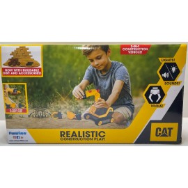 CAT Power Switch Excavator w/Buildable Dirt -Funrise Toys- New In Box