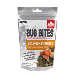 Fluval Bug Bites Goldfish Fish Food, Pellets for Medium to Large Sized Fish, 3.53 oz., A6584