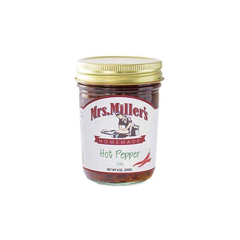 Mrs. Miller's Homemade Jelly, Hot Pepper, 9 OZ (Pack of