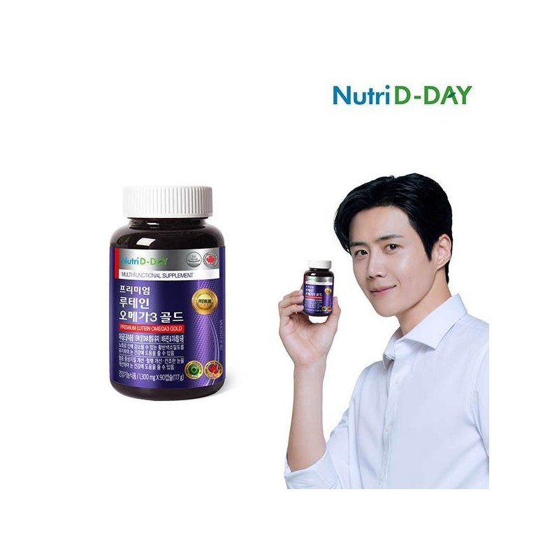 NutriD Day 뉴트리디데이 프리미엄 루테인 오메가3 골드 병 (3개월분) NutriDay