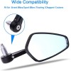 Dreamizer Motorcycle 7/8" Handlebar Rear View Mirrors For Triumph Tiger