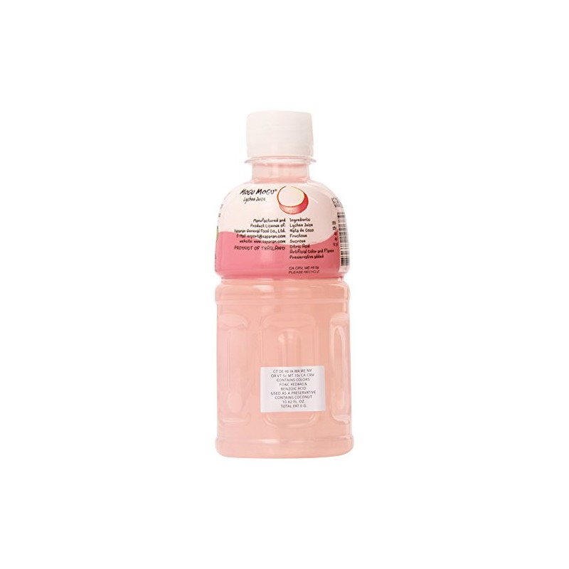 Mogu Juice with Nata De Coco, Lychee, 10.82-Ounce (Pack of