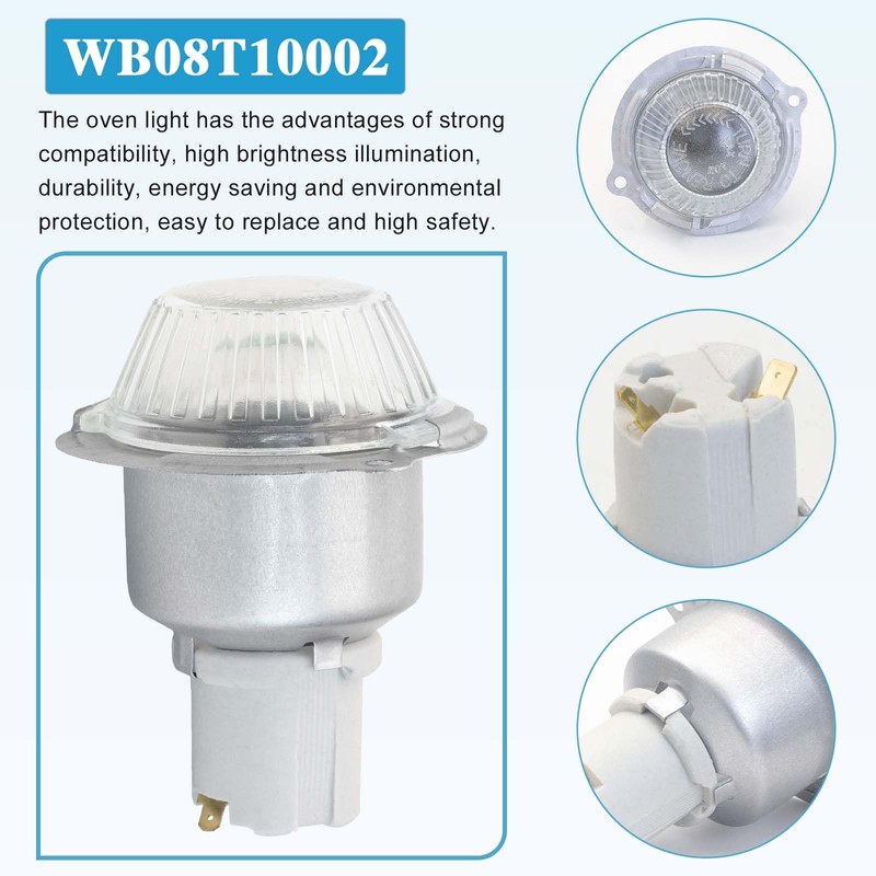 WB08T10002 Oven Light Bulb Replacement For GE Kenmore Ovens, Indicator