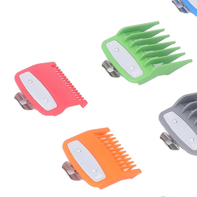 10 Sizes Hair Clipper Combs Guides Professional Colorful Number Coded