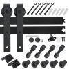 SEGAWE 6.6FT Sliding Barn Door Hardware Kit Track Rail Closet