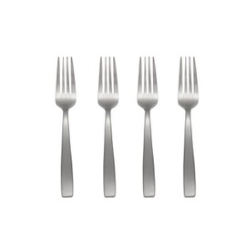 Oneida Everdine Everyday Flatware Dinner Forks, Set of 4, 18/0 Stainless Steel, Silverware Set