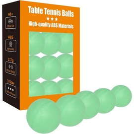 Ping Pong Balls 12 50 or 100 Pack: 3 Star Colored Table Tennis Balls for Outdoor Practice Party Games Cats Toys - Color: pack of 12 - glow in The dark