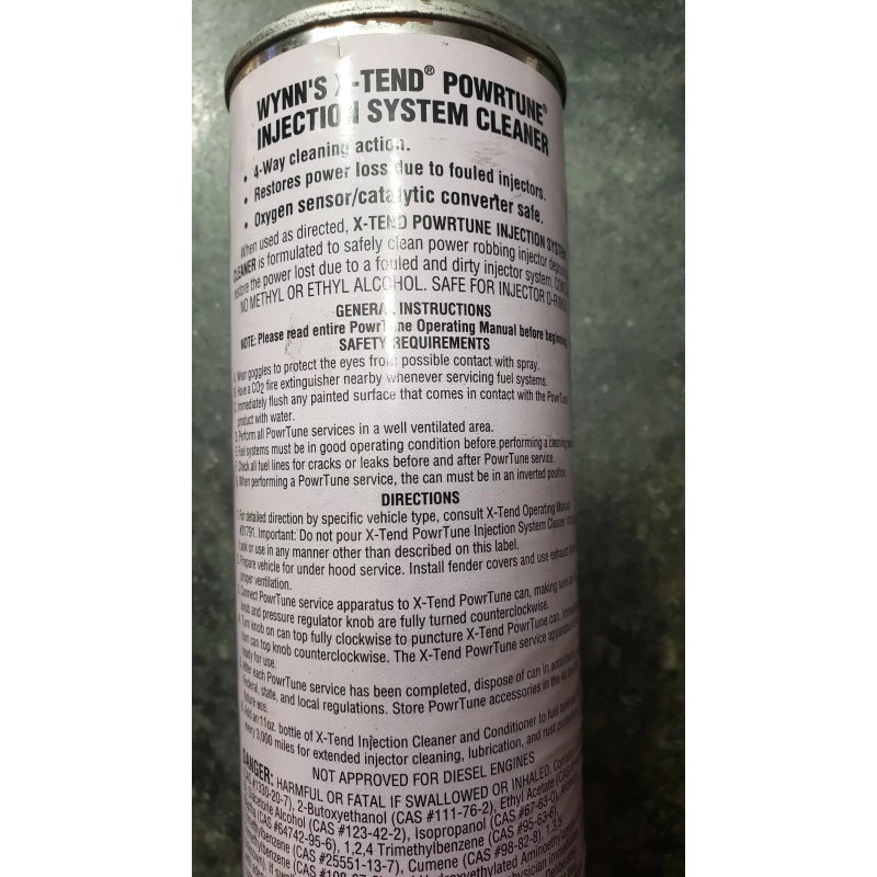 Wynn's X-Tend Xtend Professional Formula PowrTune fuel injection system cleaner