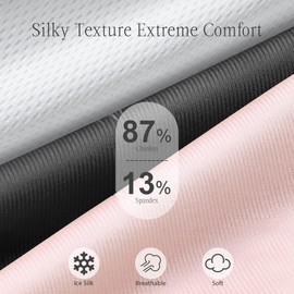 MUSICOZY Sleep Headphones with Bluetooth, Wireless Sleep Headband for Side Sleepers, Adjustable Size, Light Blocking, Ice Silk, Perfect for Travel Relaxation (Black)