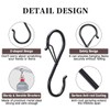 BZKSER S-hooks - 8 pieces hooks for hanging, with safety