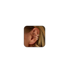 Ear Cuffs Non Piercing Gifts Trendy Stuff Gold Plated Ear Cuff for Non Pierced Ears Clip on Cartilage Earring Fake Earrings Hnadmade Jewelry
