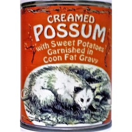 bluepirateauctions Creamed Possum with Coonfat Gravy Roadkill. Give a Can to Someone Today!