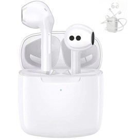 Kurt Bluetooth 5.0 Kopfhörer mit integriertem Mikrofon und Schutzhülle für Ladebox, Kompatibel mit jedem Bluetooth-Gerät