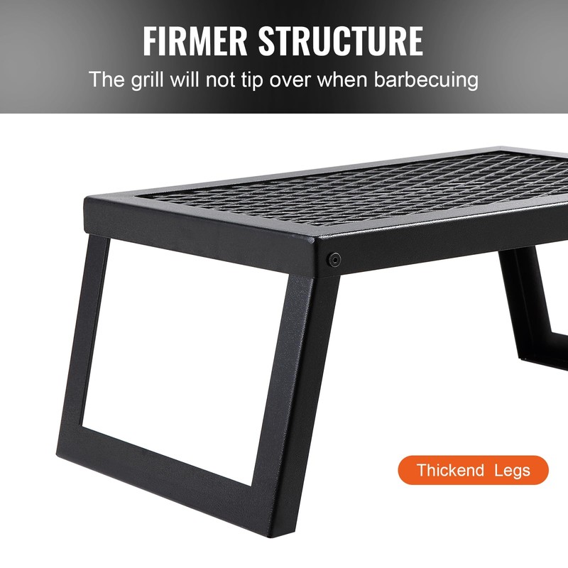 VEVOR Folding Campfire Grill, 18" Portable Camping Grates Over Fire