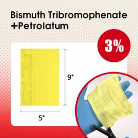 POLYNEW Xeroform Petrolatum Dressing 5"x9", 25 PCS Non-Adherent Gauze for Low Exudating Wounds, Fine Mesh Gauze Pads for Burns, Abrasions, Lacerations, Skin Grafts and Surgical Incisions