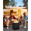 Portable Smokeless Fire Pit for Outdoor: 15 inch Wood Burning