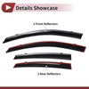HEROFFIX 1 Set Window Deflectors for Elantra Sedan 2007-2010 Side
