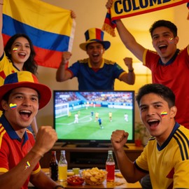 110 Pcs Colombia Flag Temporary Tattoos, Waterproof Colombia Face Tattoo Stickers for 2026 Soccer Sports Events, Colombian Independence Day, Party Celebration