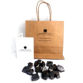 Shungite Club Elite Shungite Stone for Water and Jewellery Making, All Fractions (0.2kg, 4.8-9.9g per stone)