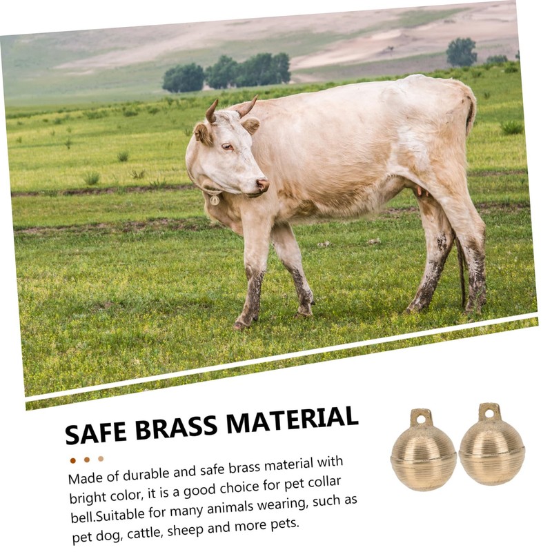 Kisangel Elegant Bell Brass Bells for Pet Collar Dog Cattle