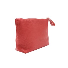 FrasiBags Genuine Leather Toiletry Bag, Cosmetic Bag for Women, Cosmetic Bag for Women, Cosmetic Bag Made in Italy, red, Classic