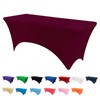 Newthinking 6FT Stretch Tablecloth for Craft, Spandex Stretch Table Cloth,