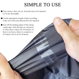 Inflatable Patch Repair Kit 16.4FT Waterproof High Elasticity Repair Patch for Inflatable Pool,Tent, Raincoat, Umbrella,Air Mattress, Bounce House, Swimming Ring, Awning,Down Jacket 1.18inch*16.4FT