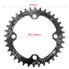 Chainring 36T 104BCD Mutte MTB Narrow Wide Chainring Single (Black,