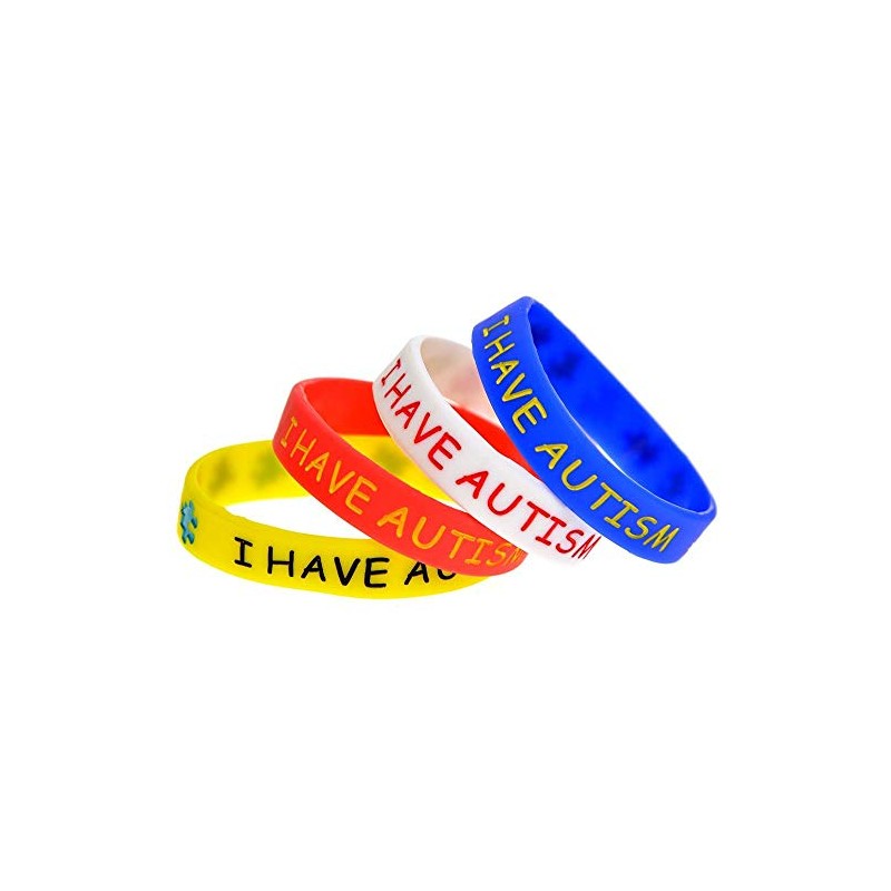 I HAVE AUTISM Awareness Bracelet Medical Alert ASD Wristband Kids