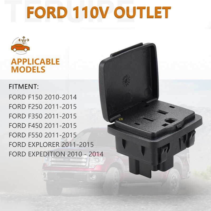 BC3Z-19N236-A Socket Assembly for Ford Lincoln Center Console Rear AC