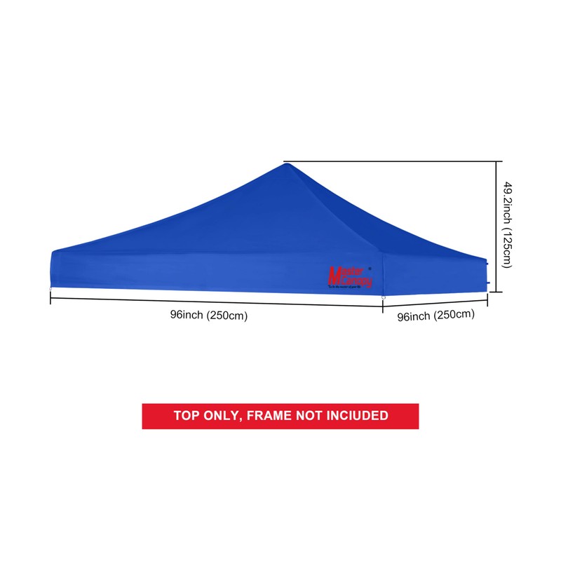 MASTERCANOPY Replacement Pop Up Canopy Top (8x8, Blue)