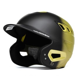Boombah DEFCON Metallic Fade Batting Helmet NOSCAE Black/Metallic Vegas Gold - Size Senior 7" - 7 3/4"