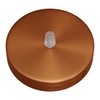 creative cables Cylindrical metal ceiling rose kit - Conical, Brushed