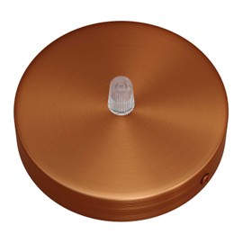 creative cables Cylindrical metal ceiling rose kit - Conical, Brushed copper