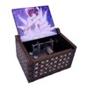 Elfen Lied Music Box Engraved Wood Mini Hand Crank Printed