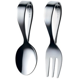 High Mulberry Metal Baby Spoon & Baby Fork