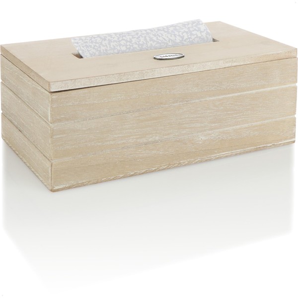 com-four® Wooden Cosmetic Tissue Box - Tissue Box with Folding