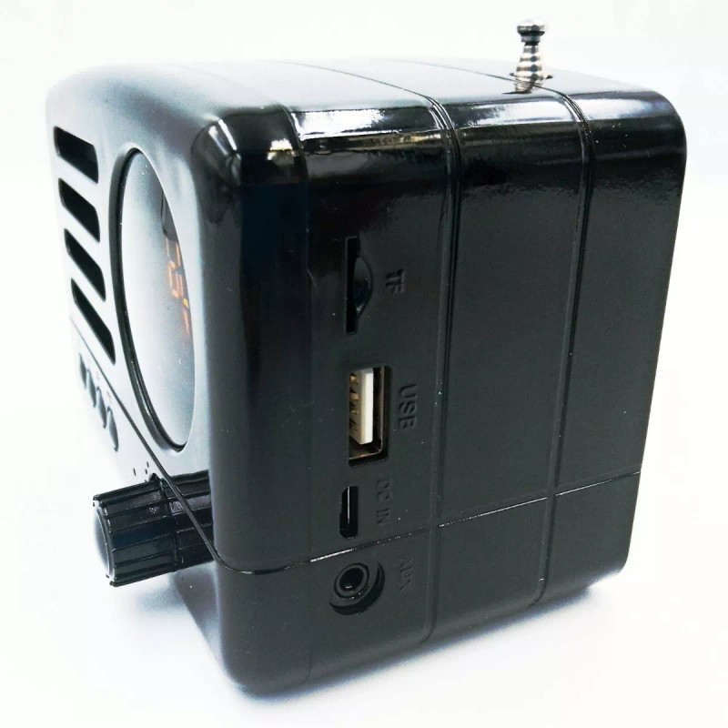 Maíz 3pzs Bocina Radio Bluetooth Vintage Recargable Usb Portatil
