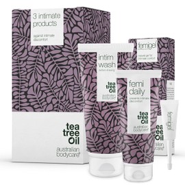 3 Products for Intimate Care | Helps Reduce Dryness, Itching & Redness | Inside The kit: Intim Wash 200ml + Femi Daily 100ml + Femigel 5x5ml | Australian Bodycare