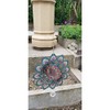 Stainless Steel Colour Garden Wind Spinner - Pink Green Shades