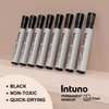 INTUNO Permanent Markers, 96 Count Black, Chisel tip, Oil-Based Permanent