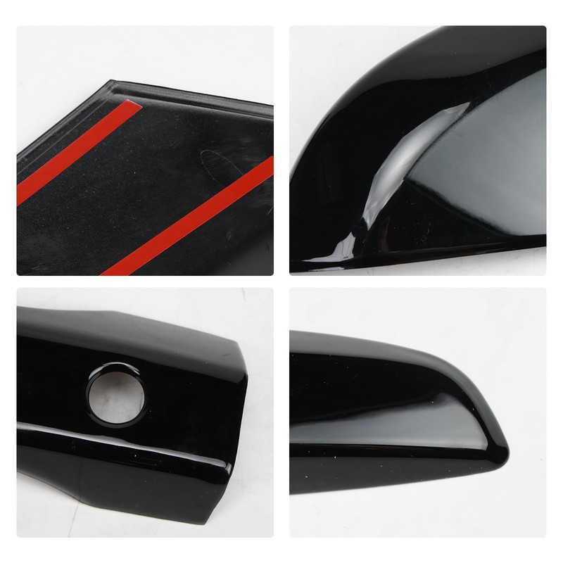 Anlseiod Side Mirror Cover Cap + Door Handle Covers Kit