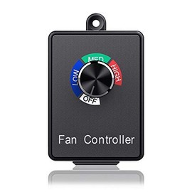 Cdmall 350W Electronic Fan Speed Controller Variable Adjuster for Hydroponics Inline Duct Exhaust Ceiling Fans