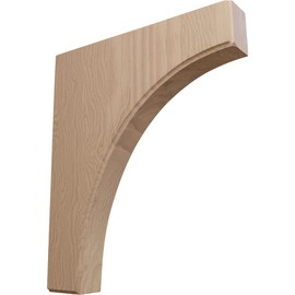 Ekena Millwork BKTW02X10X12CVGM Clarksville Wood Brackets, 1 3/4"W x 10"D x 12"H , Mahogany