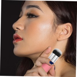 Mikinona Makeup Brush Kit 2pcs Fluffy Blush Brush Loose Brush Multi-functional for Foundation Cream Concealer Liquid Foundation for Artists