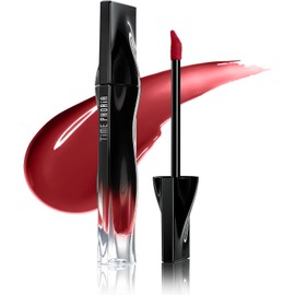 TIMEPHORIA POLVO ESTELAR TINTA LABIAL - Lip Stain de Larga Duración, Resistente Al Agua Y A Prueba De Transferencia, Efecto Brilloso, Labial Líquido Ligero, Alta Cobertura y Color Vívido (09 ENIGMA)