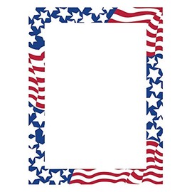 Great Papers! Stars & Stripes Letterhead, 80 Count, 8.5"x11" (2014300)