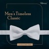 Platinum Hanger Mens Classic Pre-Tied Satin Formal Tuxedo Bowtie Adjustable