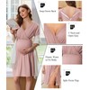 Ekouaer Labor and Delivery Gown for Hospital Short Sleeve Maternity