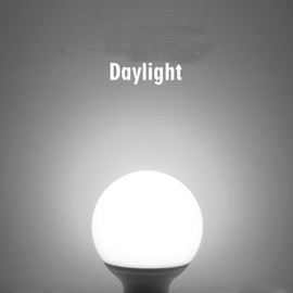 Lxcom Lighting G95 LED Bulbs 9W Globe Vanity Light Bulbs E26/E27 Base Daylight White 6000K 90W Equivalent for Makeup Vanity Mirror Bathrooms Lamp, AC 85V-265V (4 Pack)